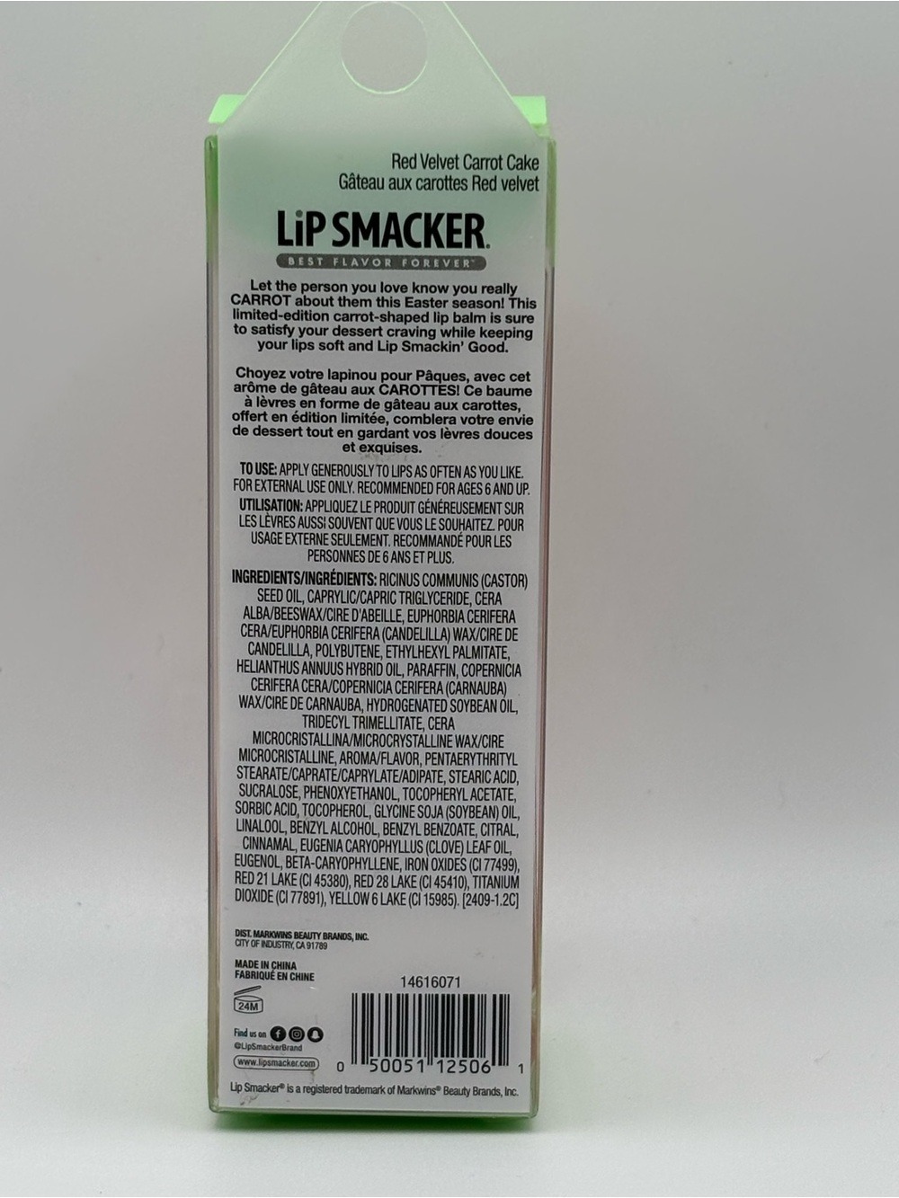 Lip Smacker Red Velvet Carrot Cake Lip Balm Limited Edition 0.12 oz New - Picture 5 of 5